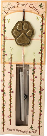 Paw Print Little Piper Wind Chime - Made in USA