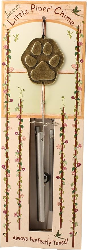 Paw Print Little Piper Wind Chime - Made in USA