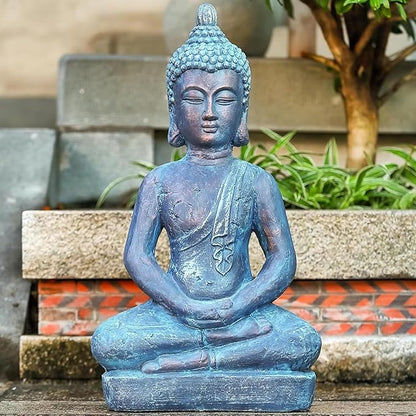 25" Large Buddha Statue Outdoor Indoor, Buddha Statues for Garden, Meditating Buddhist Statues for Home Decor, Zen Decor Buda Statue