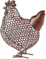 Accent Plus Chicken Wire Chicken Sculpture