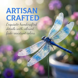 3D Realistic Dragonfly Garden Stakes, Colorful Waterproof Outdoor Decor for Yard, Lawn, Patio, Flower Bed, 6 Pack