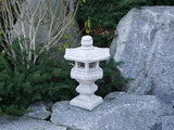 Garden Concrete Pagoda Oriental Latern Figurine Japanese Stone Pagoda Zen Garden Decoration Asian Outdoor Decor Gray