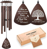 Soopau Thank You Gifts for Women Men, 32" Wind Chimes Thank You Gifts, Appreciation Gifts for Employee Coworkers Colleague Teachers Nurses, Thanksgiving Day Gifts for Family Friends