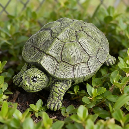 Key Holder Outdoor Waterproof Realistic Turtle Design, Hide a Key Hider with Secret Storage Compartment for Spare Keys, Trinket Box,Mom Gift Resin Spring Garden Ornament for Patio Yard Lawn Home Decor