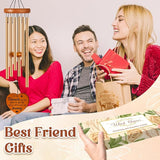 Best Friends Wind Chime, Friendship Birthday Gifts for Women, Besties Female BFF, Graduation, Long Distance, Going Away Gift for Best Friends Women - Bestfriend Forever Garden Decoration