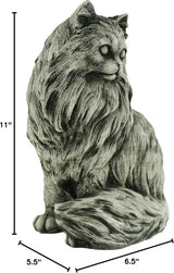 Chester Cat Statue Home and Garden Statues Outdoor Animal Cement Figure Cast Stone Kitten Statuary