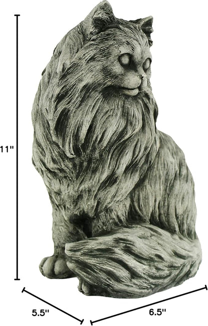 Chester Cat Statue Home and Garden Statues Outdoor Animal Cement Figure Cast Stone Kitten Statuary