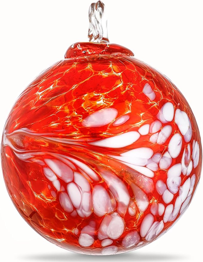 4 Inch Hand Blown Glass Gazing Ball Witches Ball Ornament Garden Patio Window Decor