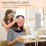 Gifts for Aunt, Aunt Wind Chimes, Auntie Gift Ideas, Birthday Gifts for Aunts from Niece Nephew, Best Mothers Day for Auntie, 25.5 Inch
