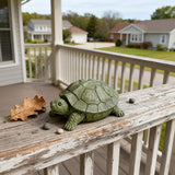 Key Holder Outdoor Waterproof Realistic Turtle Design, Hide a Key Hider with Secret Storage Compartment for Spare Keys, Trinket Box,Mom Gift Resin Spring Garden Ornament for Patio Yard Lawn Home Decor