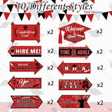 Camping Party Sign Camping Party Themed Directional Signs Camper Welcome Yard Outdoor Wall Sign Supplies Photo Props Backdrop Decoration Decor(Vibrant)