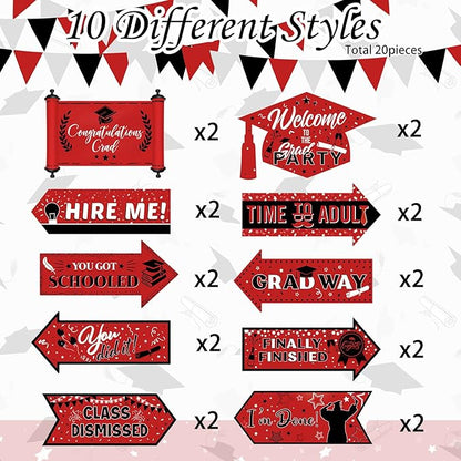 Camping Party Sign Camping Party Themed Directional Signs Camper Welcome Yard Outdoor Wall Sign Supplies Photo Props Backdrop Decoration Decor(Vibrant)