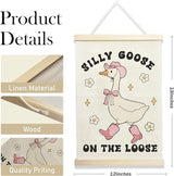 Nursery Wall Hanging Banner, Cute Animal Wall Decor for Baby and Kids Room, 12x17 Inch Fabric Hanging Art. (146)