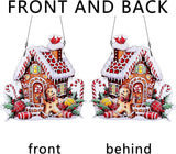 Gingerbread Man Ornaments Colorful Window Hanging Decorations Home Wall Decor for Indoor Outdoor