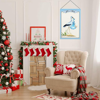 It's a Boy Flamingo Garden Flag Seasonal Double Sided 12 x 18 Inch Small Yard Flag for Indoor Outdoor Decor Holiday All Seasons
