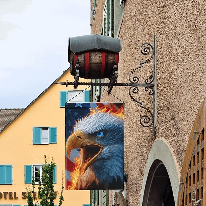 Bird Print Garden Flag Seasonal Double Sided 12 x 18 Inch Small Yard Flag for Indoor Outdoor Decor Holiday All Seasons