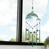 VP Home Dolphin Tribal Wind Chimes for Outside, 28.5-Inch Wind Chimes with Rustic Design for Gardens, Patios, and Porches, Thoughtful Gifts for Mom, Grandma, and Dolphin Lovers