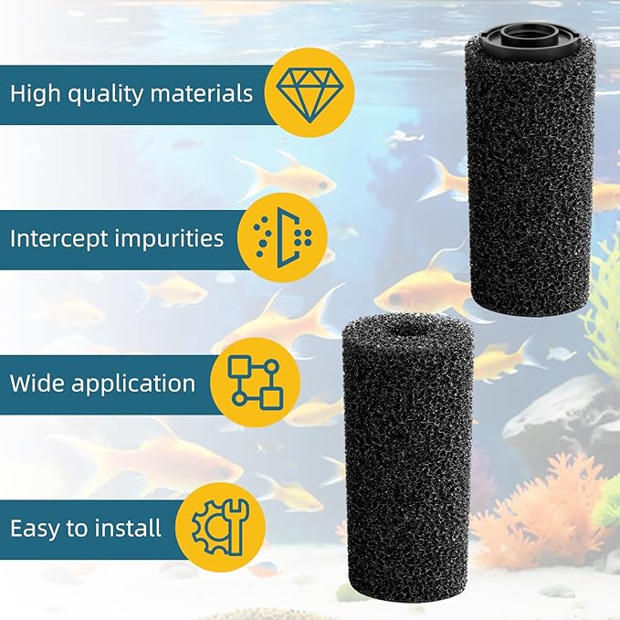 Pond Pre Filter for Beckett Pond G FR DP Pump, Prefilter Sponge Roll with Intake Strainer for Pond Pump - Part No 7137710 (Pack of 2)