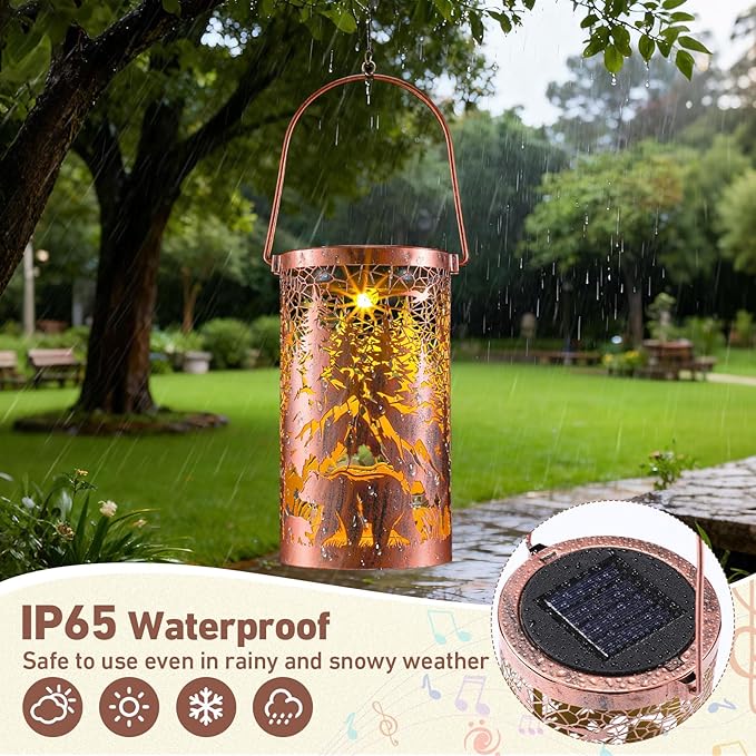 Retisee Bear Design Solar Wind Chimes Outdoor Metal Bear Gifts Solar Light Windchimes Outside Indoors Christmas Decoration Birthday Gift for Home Lawn Porch Patio Garden Yard