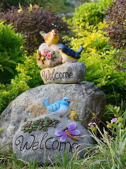 Garden Ornaments Outdoor Animal Sculpture Garden Ornament Decoration Garden Simulation Resin Ornaments Courtyard Villa Figurines Creative Home Decoration Garden Ornaments