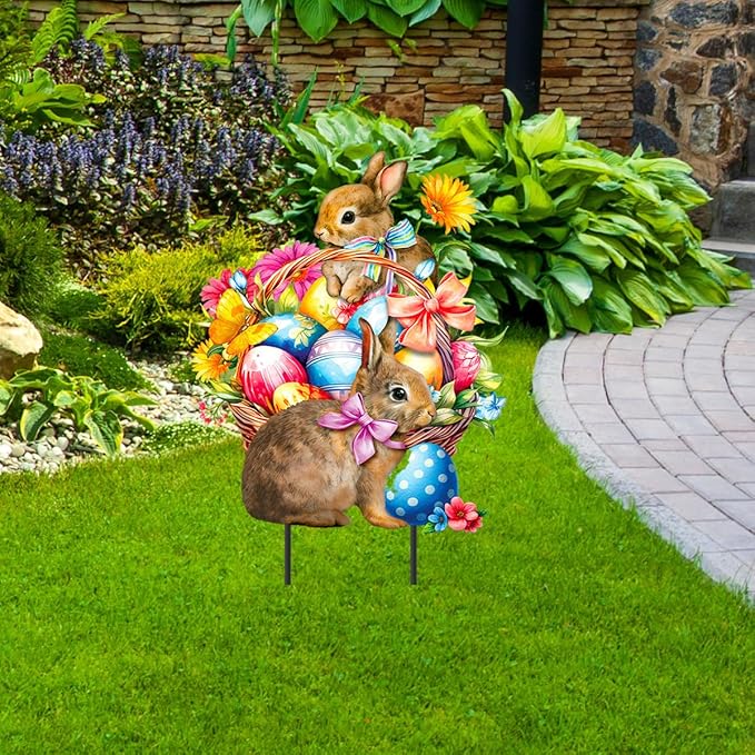 Briarwood Lane Springtime Bunnies Metal Art