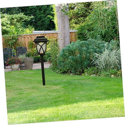 Angoily 4pcs Solar Lawn Lights Easy Install Led Outdoor Garden Lighting for Pathways Unique Design Solar Powered Landscape Decor