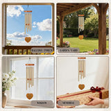 Sisters Gifts from Sister - Metal Floral Wind Chimes for Outside Waterproof Hanging Decor for Garden Patio Yard Balcony Backyard Indoor Home Appreciation Graduation Sisterhood Birthday Gift
