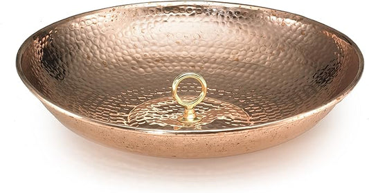 Good Directions 479P Rain Chain Basin Large 16-1/2 Inch Diameter, 4 Inches High, 100% Pure Copper