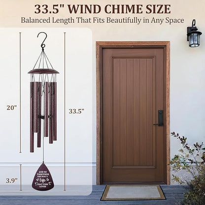 Wedding Gifts for Couples 2026, 33.5 Inch Wind Chimes Wedding Shower Gift, Bridal Shower Gift, Newly Wed Gifts for the Couple Mr and Mrs, Gifts for Newlyweds Couple First Home Together