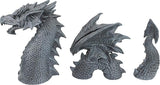 Design Toscano The Dragon of Falkenberg Castle Moat Lawn Garden Statue, 28 Inch Long, 14 Inch Tall, Cast Stone Resin, Gray Stone Finish
