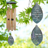 ASTARIN Personalized Sympathy Wind Chimes, Memorial Gifts Wind Chimes, Deep Tone Windchime for Loss of Loved Ones Mom/Dad/Friends, Outdoor Garden Decor