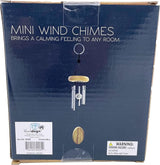 Island Dogs Mini Wind Chimes - 11 inches of Soothing Melody & Design for Mindfulness and Relaxation, Compact Wooden & Metal Harmony for Home, Garden, Patio