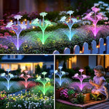 Solar Jellyfish Lights Outdoor - Waterproof LED Color Changing Garden Decor Hanging Lights, Auto-On/Off Solar Powered Yard Ornaments for Patio, Lawn, Festival Decoration (2 Pack)