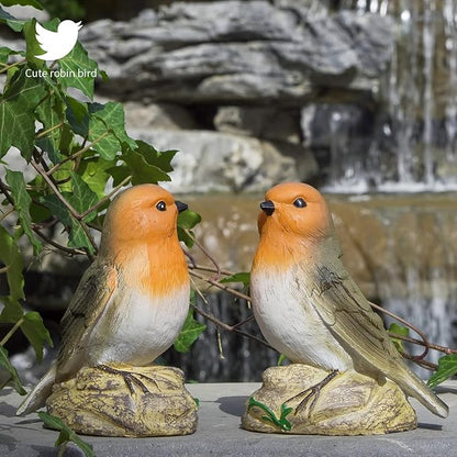 Solar Garden Outdoor Bird Statues Decor for Outside Yard Outdoor Home Patio Decor, Birthday for Mom Grandma Wife Sister Nana from Daughter Son Husband