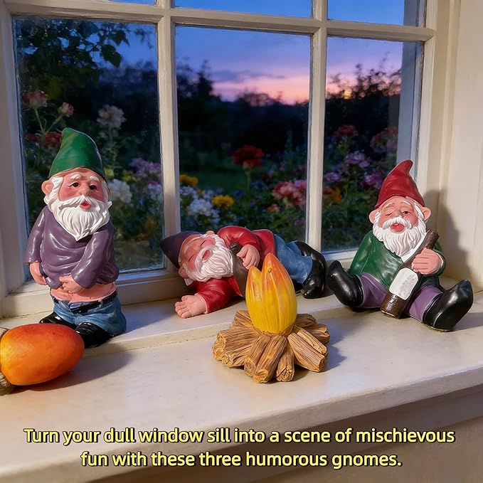 mini Gnomes, Fairy Garden Accessories,Fairy Garden,mini Gnomes Figurines,gnome Figurines,mini gnome,Small Gnomes Figurines,Miniature Garden Figurines,mini Resin Gnomes,Small gnome