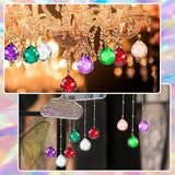 Suncatcher Crystal Prism Ball 20mm, Multicolor Crystal Ball Rainbow Prism Pendants Window Hanging Decor for Home, Garden, Party, Gift 20 Pack