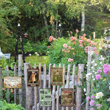 5 Pack Garden Signs Vintage Metal Tin Signs For Outside Garden Signs Decorative Outdoor Plant Lover Gifts Gardening Gift For Women Yard Sign Funny Gardening Decor 12x8 Inch