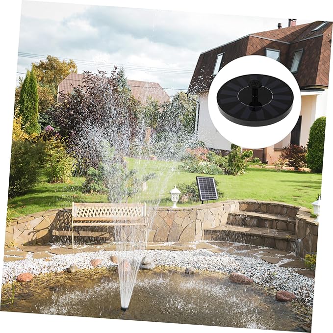 Mipcase Lar Power Bird Bath Fountain Water Pump for Garden Pool Pond Patio Auto-shutoff Feature