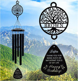Personalized Wind Chimes for Women Best Friend Birthday Gifts for Women Outdoor Garden Decor Custom Friendship Gift for BFF Soul Sister