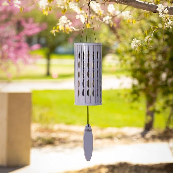 Woodstock Wind Chimes for Outside, Aloha Chime 28", Lavender Mist Windchime, Outdoor Patio and Garden Décor for Front Porch Decorative Wind Chime (ACLM)