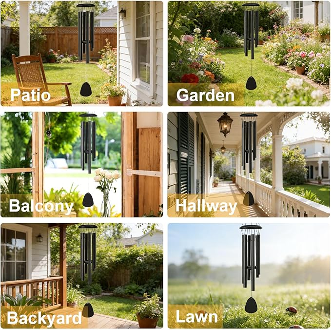 Wind Chimes for Outside,Soothing Melodic Tones Windchimes for Outdoor, Garden, Patio Decoration, Memorial Wind Chime Gifts for Mother’s Day Mom Women Grandma Neighbors Unisex
