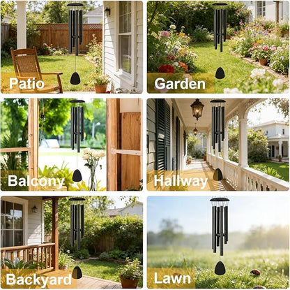 Wind Chimes for Outside,Soothing Melodic Tones Windchimes for Outdoor, Garden, Patio Decoration, Memorial Wind Chime Gifts for Mother’s Day Mom Women Grandma Neighbors Unisex