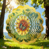 Colorful Wind Chimes Spinner Decorate Your Garden with This 12-inch Stainless Steel Wind Spinner Outdoor Clearance Metal 3D Hanging Decor Wind Sculptures for Lawn Yard Perfect Ornament Gift