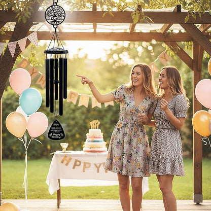 Personalized Wind Chimes for Women Best Friend Birthday Gifts for Women Outdoor Garden Decor Custom Friendship Gift for BFF Soul Sister