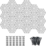 Pond Netting Floating Guard, Fish Protector, Floating Net for Pond, 20 Nets with 60 Connectors & 80 Zip Ties