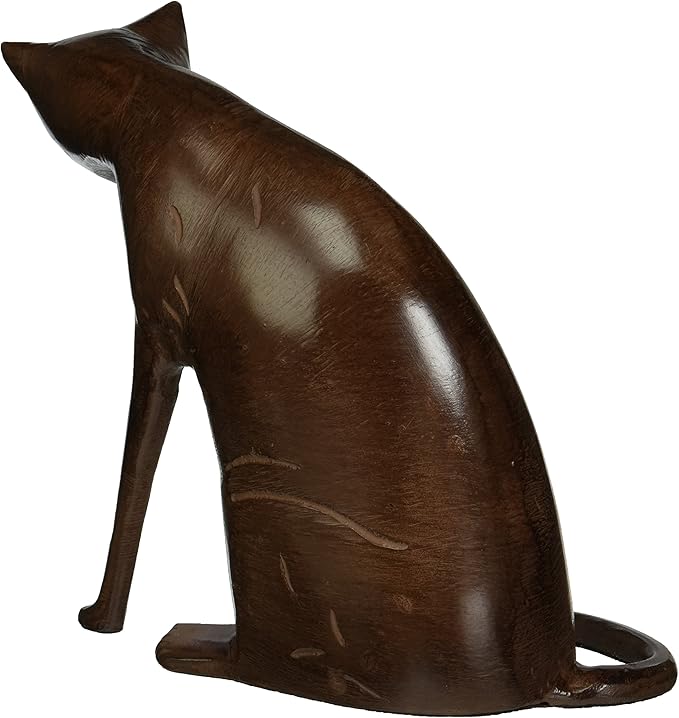 Achla Designs Coy Cat, Garden Animal Statue