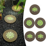 Garden Stepping Stones， Home Villa Garden Patio Stones for Decorative Ground(Style 1,5pcs)