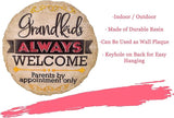 Spoontiques - Garden Décor - Grandkids Welcome Stepping Stone - Decorative Stone for Garden