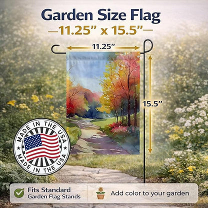 Caroline's Treasures North Carolina Dogwoods in Watercolor Garden Flag Mailbox Flag Decorative Yard Flag Banner Outside Patio Artwork Yard Flower Beds, Garden Size, Multicolor