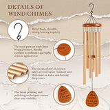 Mom Gifts for Mothers Day, Mom Birthday Gifts, I Love You Wind Chimes Outside for Moms, Idea Moms Presents for Mothers Day, Thanksgiving, Christmas, 36"